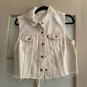 Levi's Trucker Vest White S